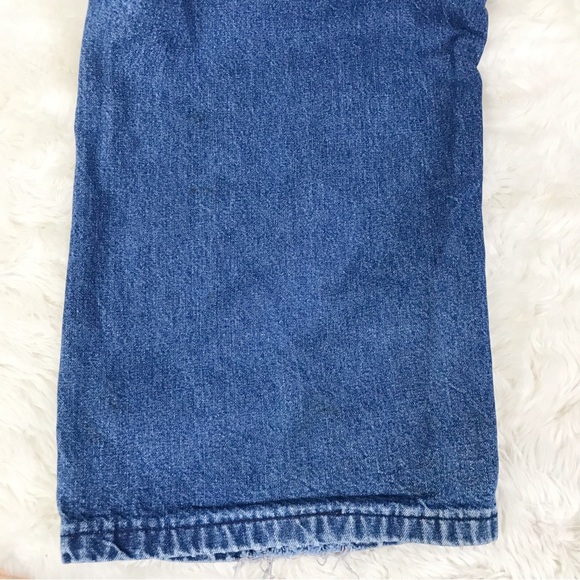 BIG‎ SMITH Mens Distressed Denim Bib Overalls Chore Farm Carpenter Size 39 - Picture 12 of 16